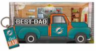 Miami Dolphins Best Dad Key Chain Combo Set