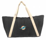 Miami Dolphins Chevron Stitch Weekender Bag
