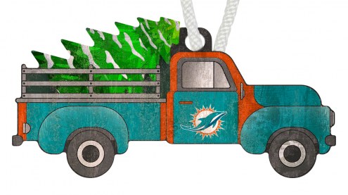 Miami Dolphins Christmas Truck Ornament