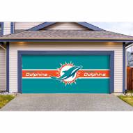 Miami Dolphins Double Garage Door Cover