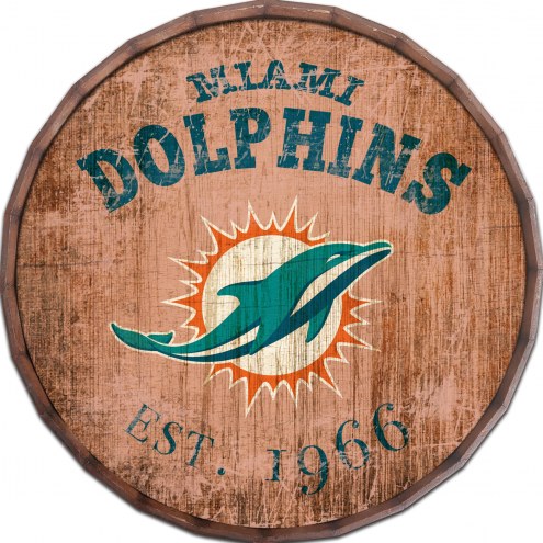 Miami Dolphins Established Date 16&quot; Barrel Top