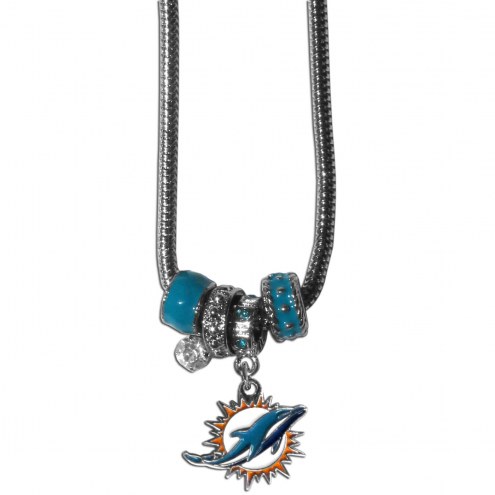 Miami Dolphins Euro Bead Necklace
