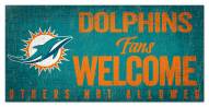 Miami Dolphins Fans Welcome Sign