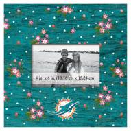 Miami Dolphins Floral 10" x 10" Picture Frame