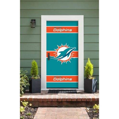 Miami Dolphins Front Door Cover