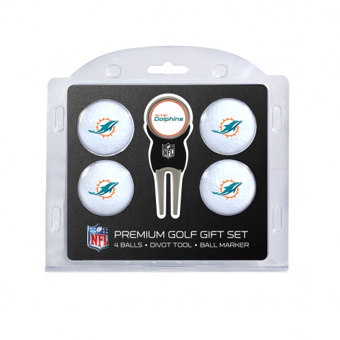 Miami Dolphins Golf Ball Gift Set