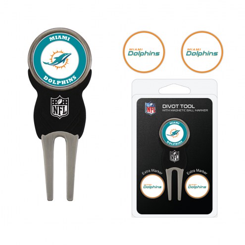 Miami Dolphins Golf Divot Tool Pack