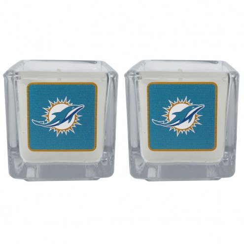 Miami Dolphins Graphics Candle Set