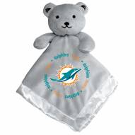 Miami Dolphins Gray Infant Bear Security Blanket