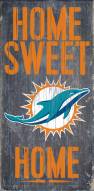 Miami Dolphins Home Sweet Home Wood Sign