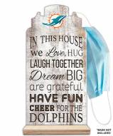 Miami Dolphins In This House Mask Holder