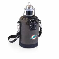 Miami Dolphins Insulated Growler Tote with 64 oz. Stainless Steel Growler