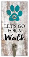 Miami Dolphins Leash Holder Sign