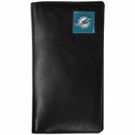 Miami Dolphins Leather Tall Wallet