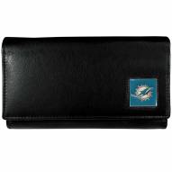 Miami Dolphins Leather Women's Wallet