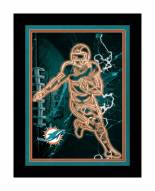 Miami Dolphins Neon Player Framed 12" x 16" Sign