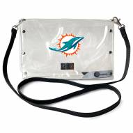 Miami Dolphins Clear Envelope Purse