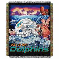 Miami Dolphins NFL Woven Tapestry Throw