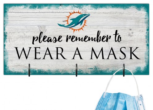 Miami Dolphins Please Wear Your Mask Sign