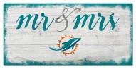 Miami Dolphins Script Mr. & Mrs. Sign