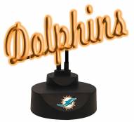 Miami Dolphins Script Neon Desk Lamp