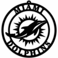 Miami Dolphins Silhouette Logo Cutout Door Hanger