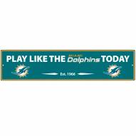 Miami Dolphins Street Sign Wall Plaque