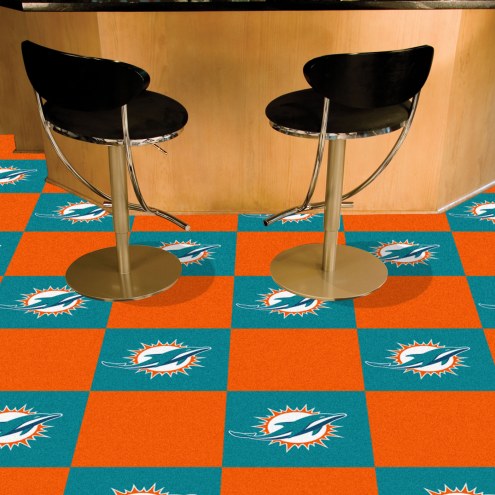 Miami Dolphins Team Carpet Tiles