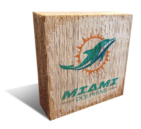 Miami Dolphins Team Logo Block