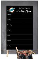 Miami Dolphins Weekly Menu Chalkboard with Frame