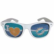 Miami Dolphins White I Heart Game Day Shades
