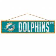 Miami Dolphins Wood Avenue Sign