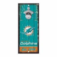 Miami Dolphins Wood Bottle Opener