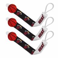 Miami Heat Baby Pacifier Clips