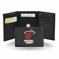 Miami Heat Embroidered Leather Tri-Fold Wallet
