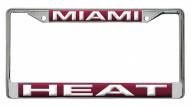 Miami Heat Laser Cut License Plate Frame