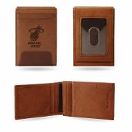 Miami Heat Premium Leather Front Pocket Wallet