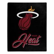 Miami Heat Signature Raschel Throw Blanket