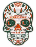 Miami Hurricanes 12" Sugar Skull Sign