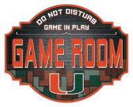 Miami Hurricanes 24" Game Room Tavern Sign