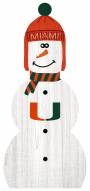 Miami Hurricanes 31" Snowman Leaner