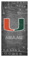 Miami Hurricanes 6" x 12" Chalk Playbook Sign