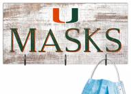 Miami Hurricanes 6" x 12" Mask Holder