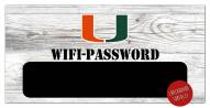 Miami Hurricanes 6" x 12" Wifi Password Sign