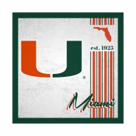 Miami Hurricanes Album 10" x 10" Sign