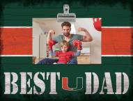 Miami Hurricanes Best Dad Clip Frame