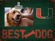 Miami Hurricanes Best Dog Clip Frame
