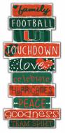 Miami Hurricanes Celebrations Stack Sign