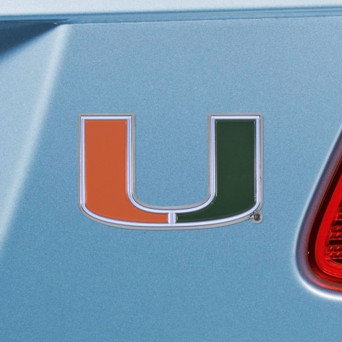Miami Hurricanes Color Car Emblem