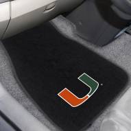 Miami Hurricanes Embroidered Car Mats
